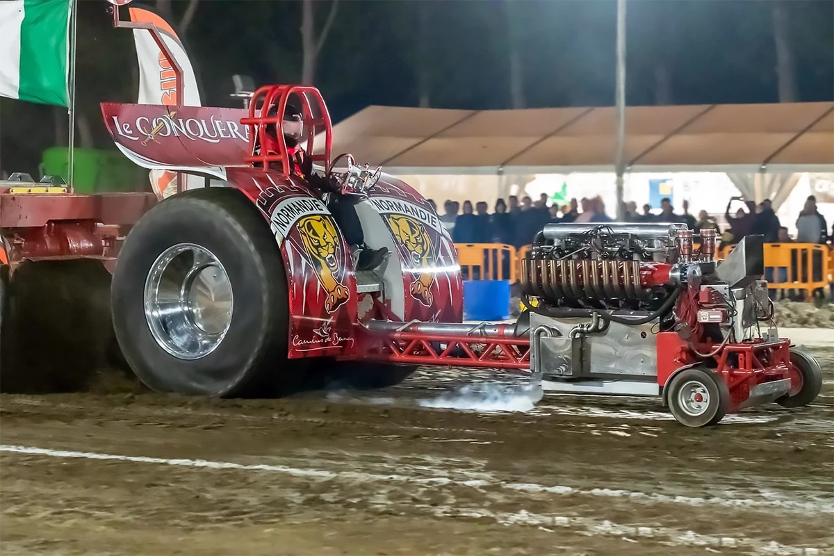 Compétition de tracteur pulling. Règlement de l'épreuve.