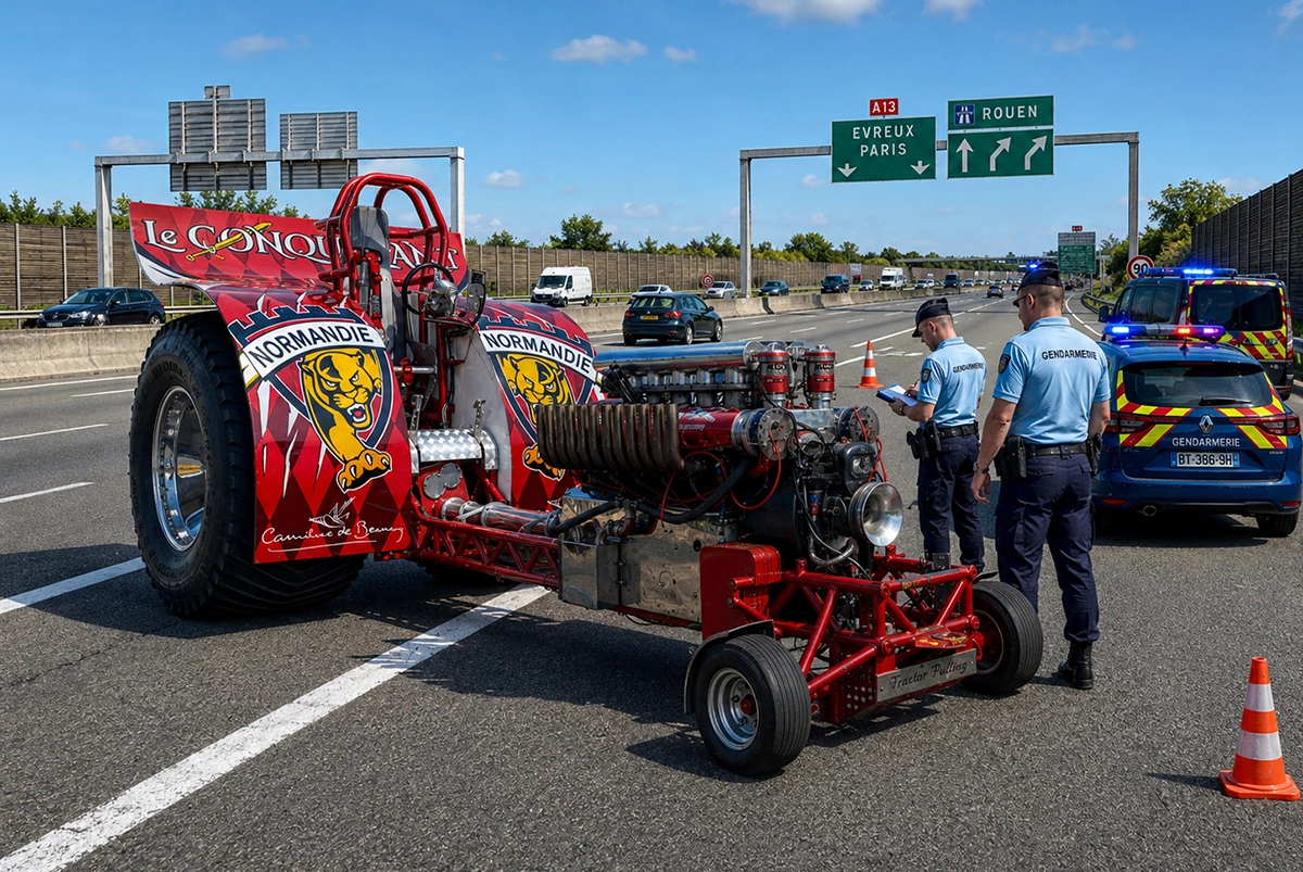 Le règlement du tracteur pulling sur piste ou autoroute